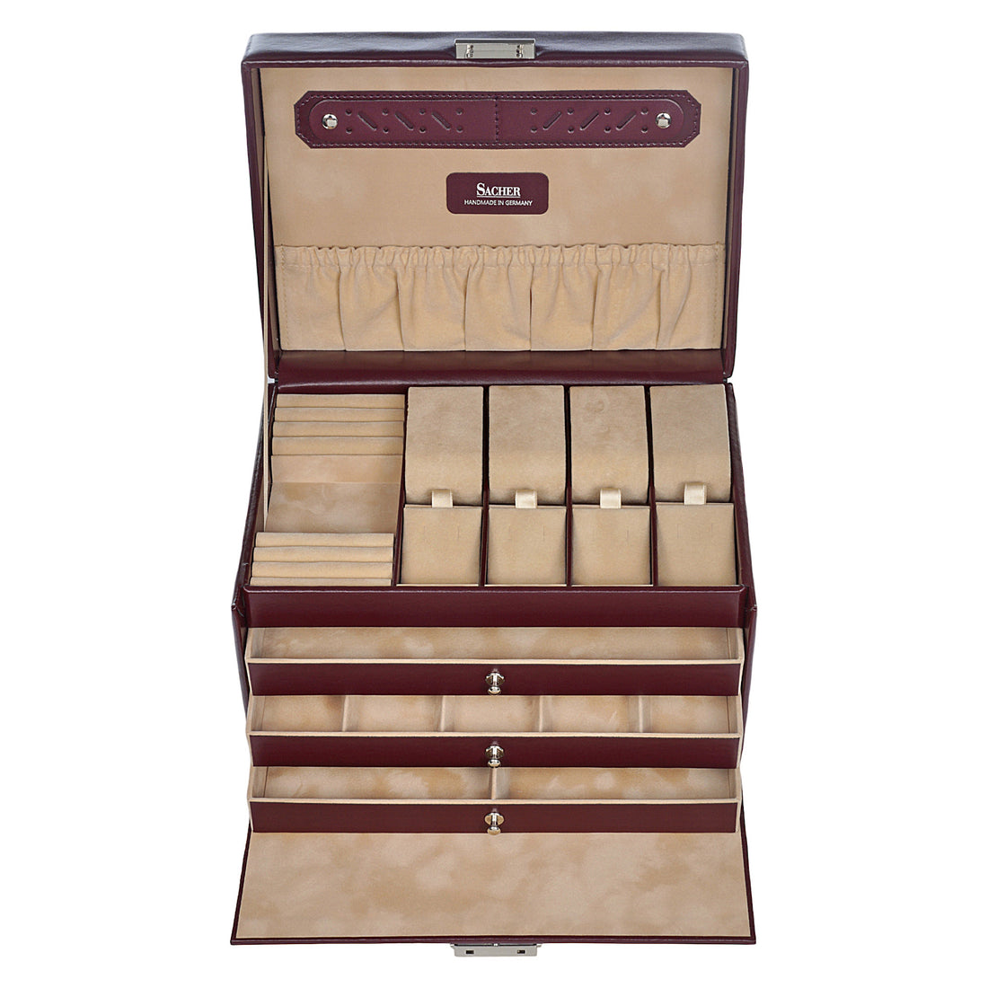 Šperkovnice Katja new classic / bordeaux (kůže)