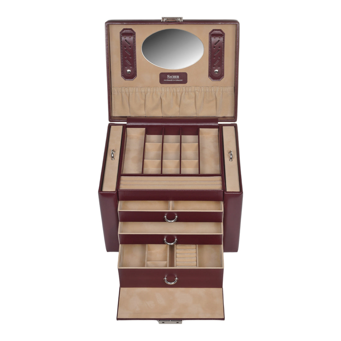 Jewellery box Marta new classic / bordeaux (leather)