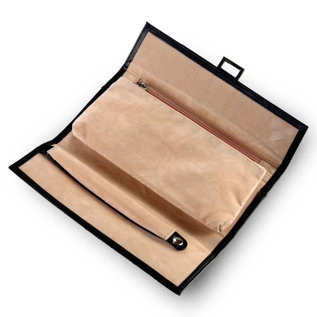 Jewellery roll new classic / black (leather)