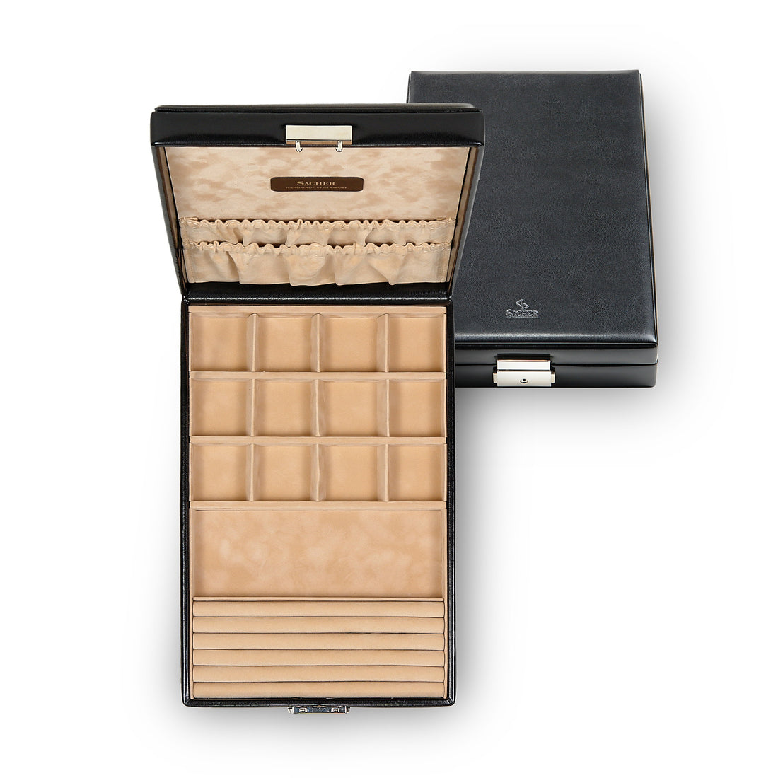 Pouzdro na prsteny a sběratelské potřeby new classic / černé (kůže)