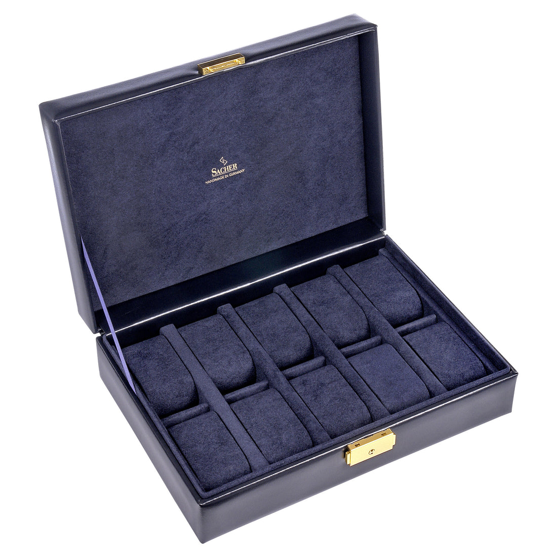 Pouzdro na 10 hodinek acuro / navy (kůže)
