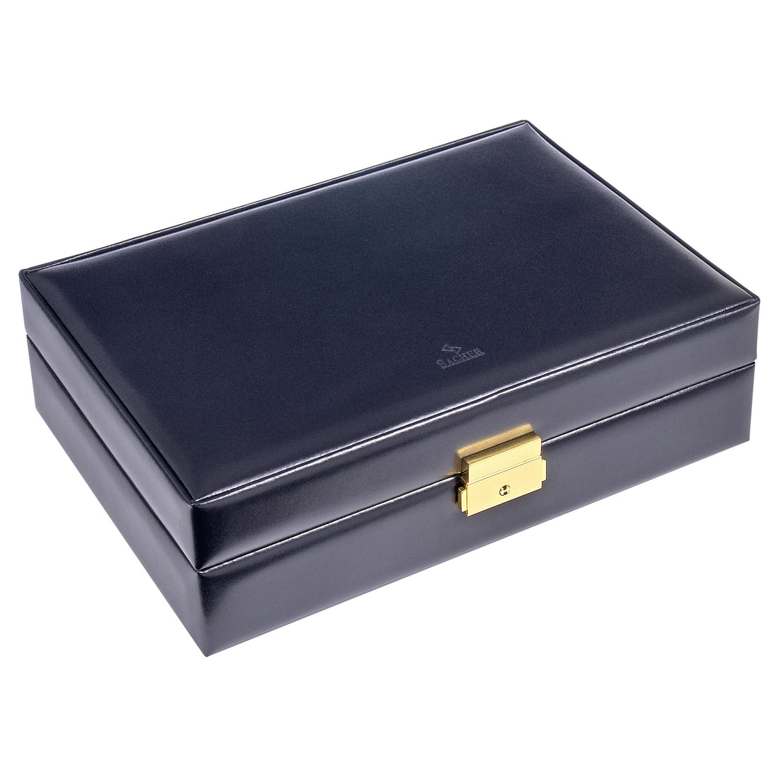 Pouzdro na 10 hodinek acuro / navy (kůže)