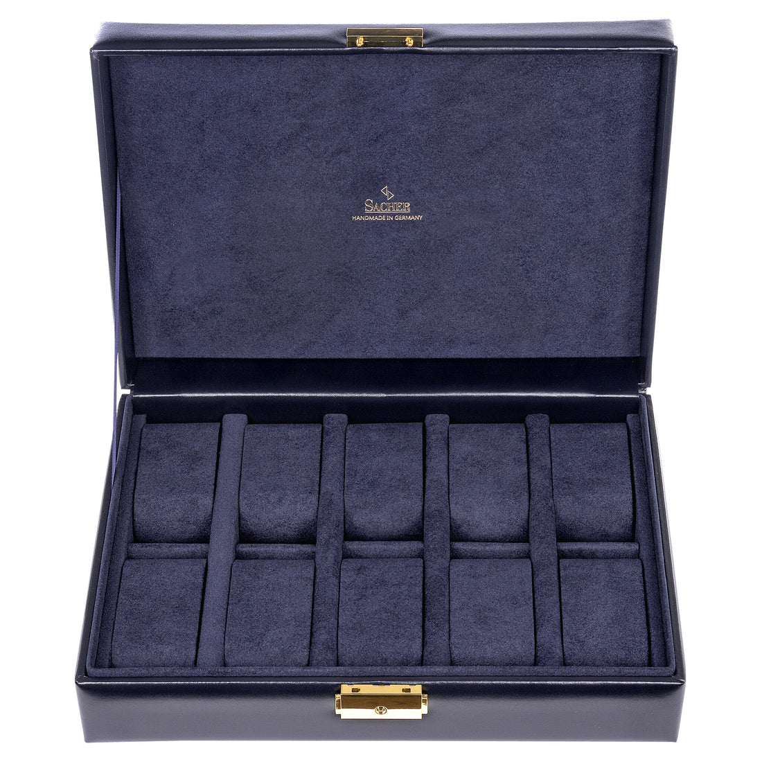 Pouzdro na 10 hodinek acuro / navy (kůže)