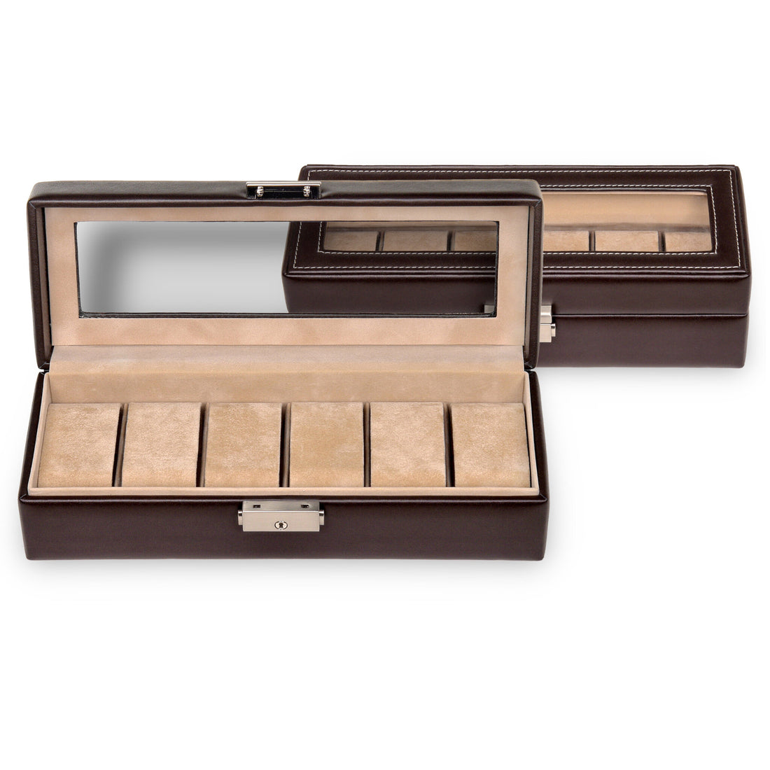 Pouzdro na 6 hodinek new classic / mocca