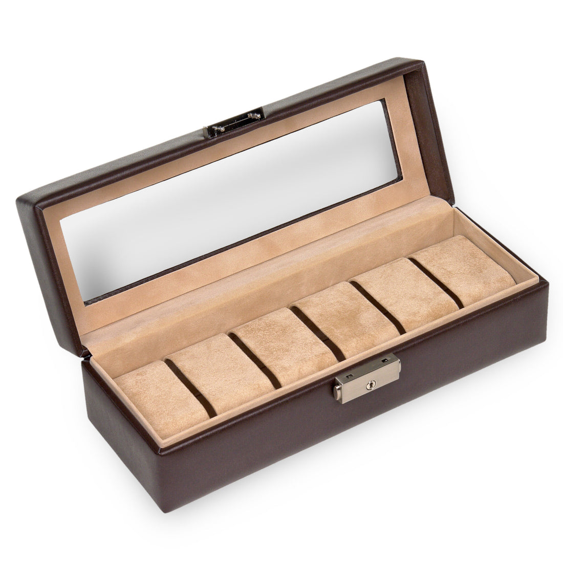 Pouzdro na 6 hodinek new classic / mocca