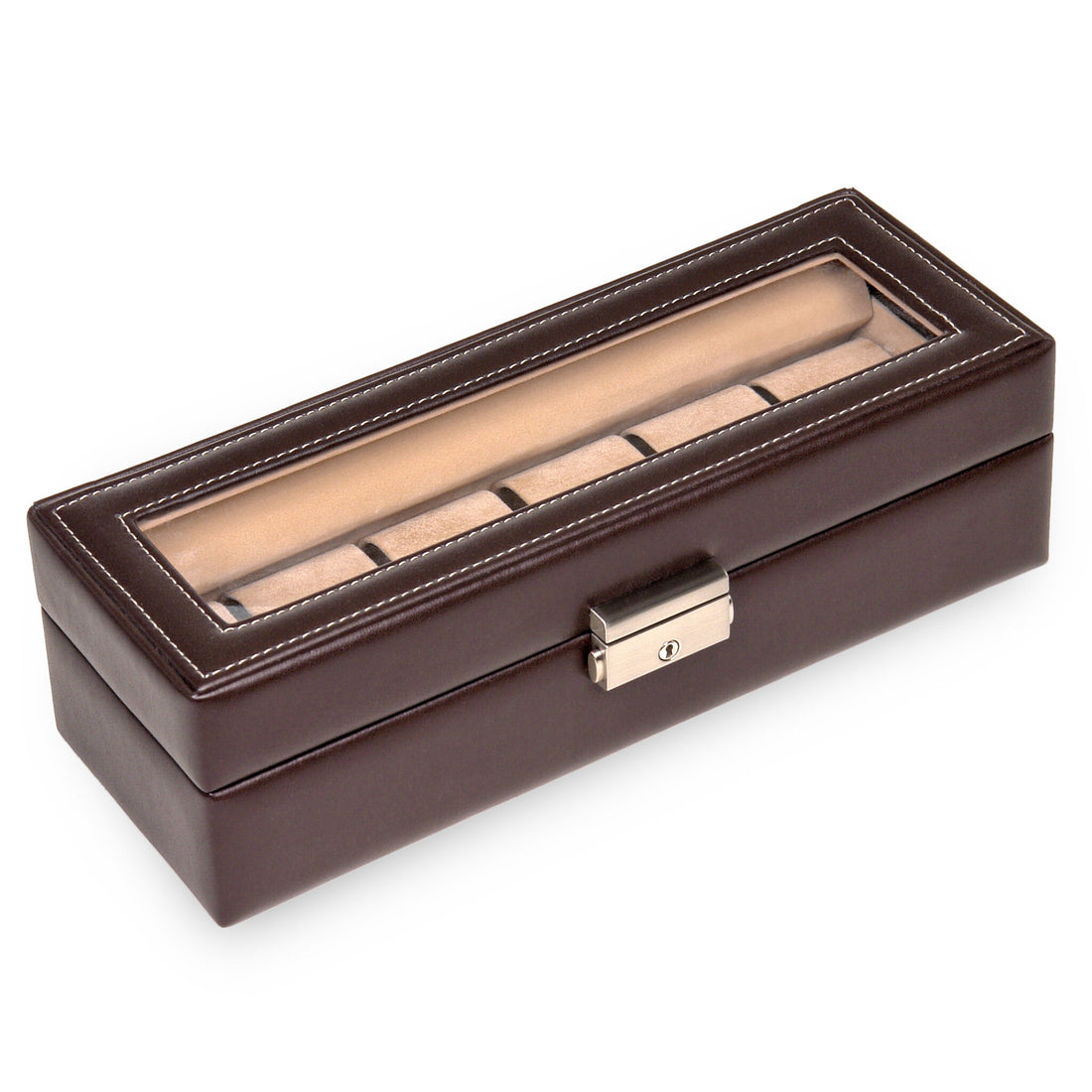 Pouzdro na 6 hodinek new classic / mocca