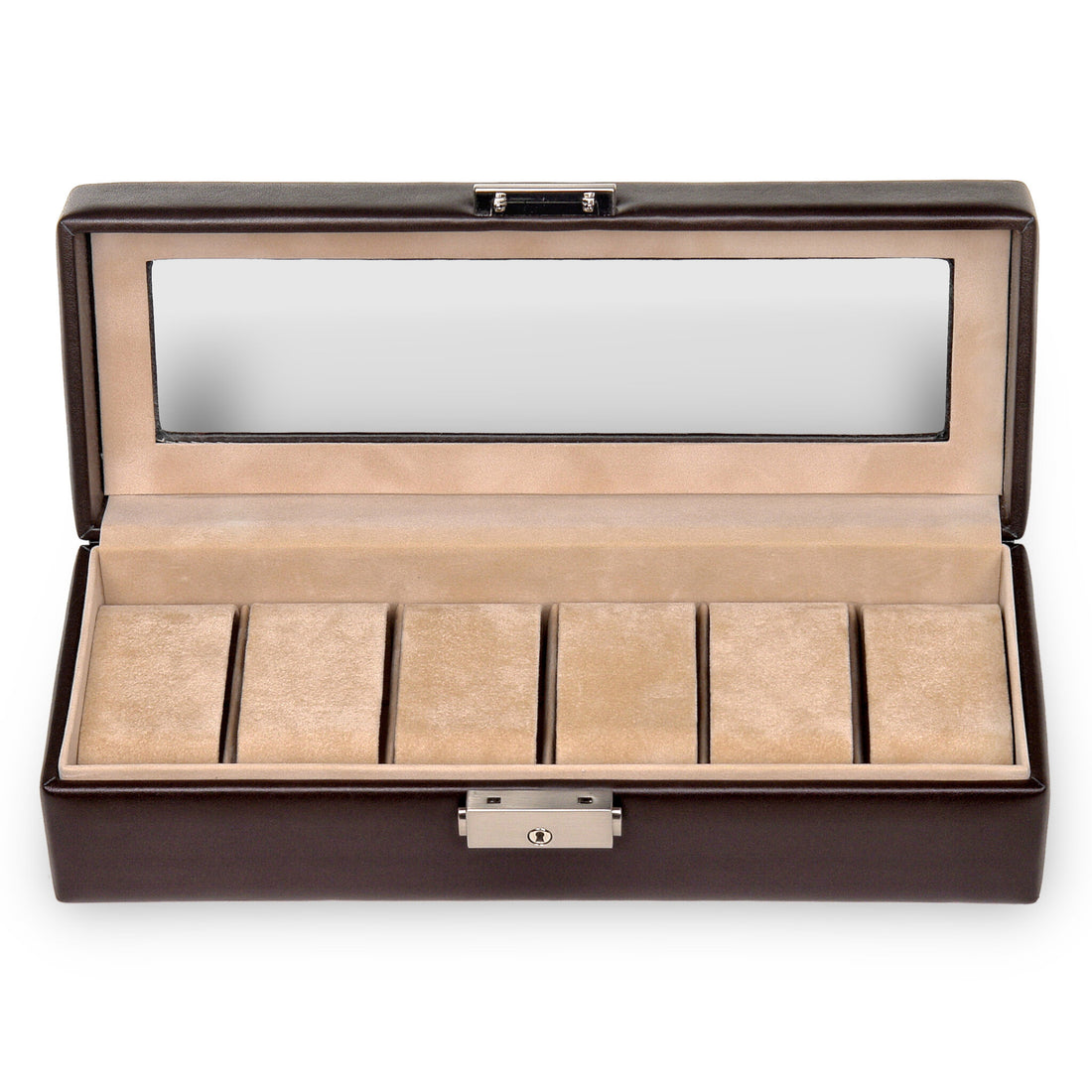 Pouzdro na 6 hodinek new classic / mocca
