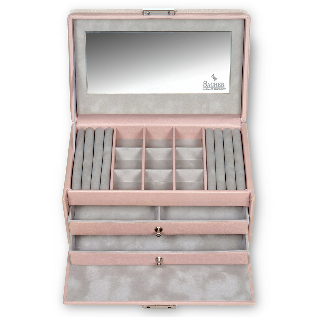 Šperkovnice Elly pastello / rosé (kůže)