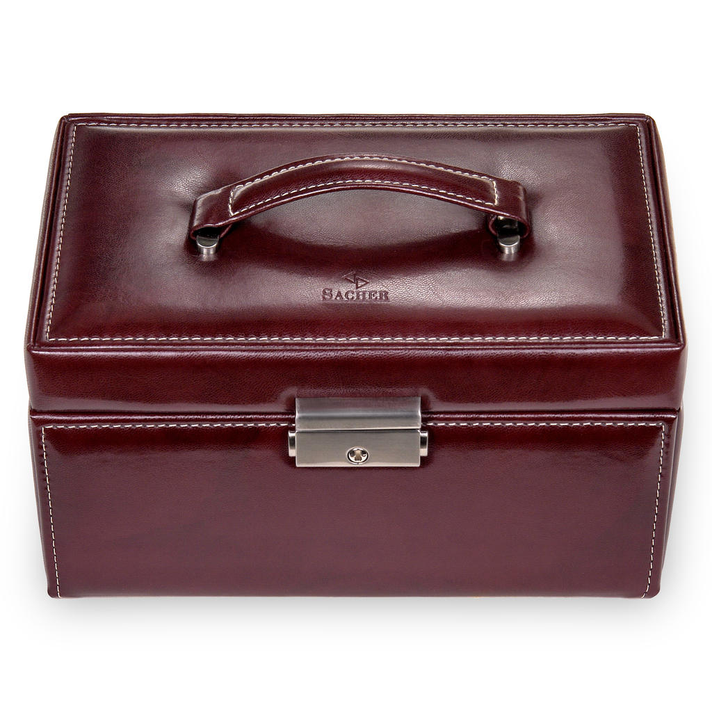 Šperkovnice Elly florage / bordeaux