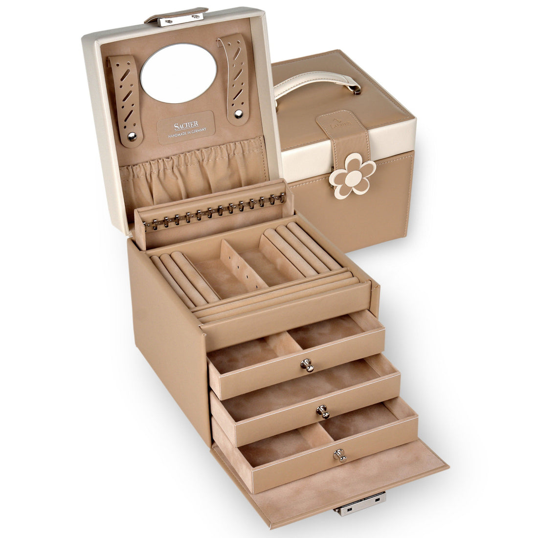 Jewellery box Erika bella fiore / beige