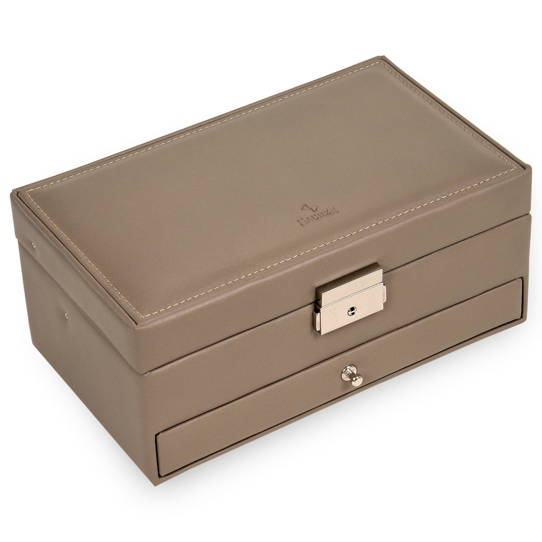 Jewellery box Helen nature / taupe (leather)