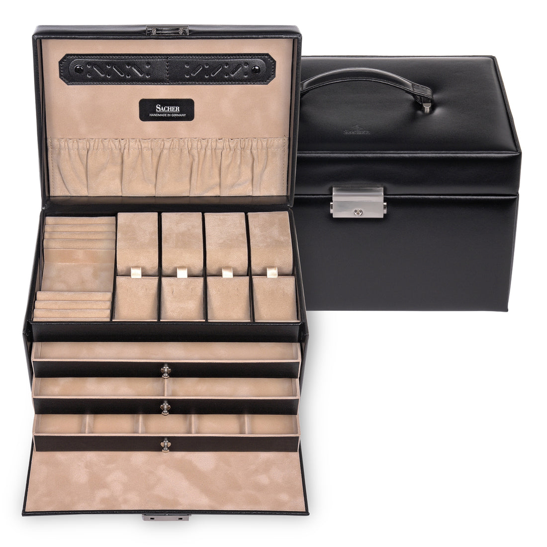 Jewellery box Katja new classic / black (leather)
