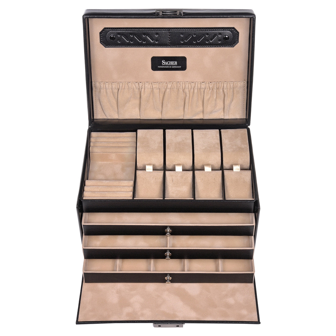Jewellery box Katja new classic / black (leather)