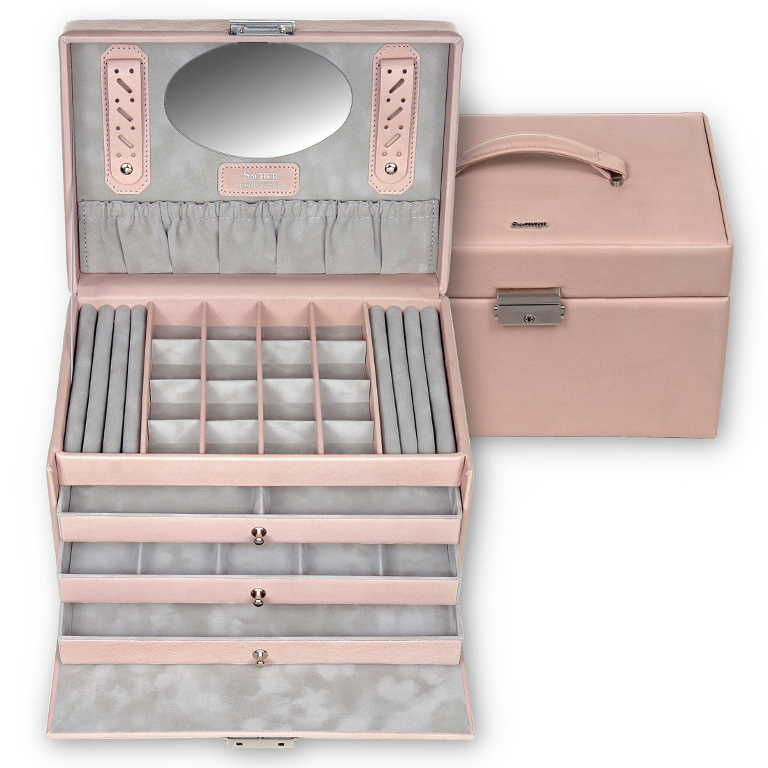 Jewellery box Lena pastello / rosé (leather)