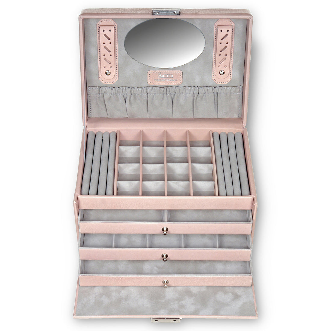 Jewellery box Lena pastello / rosé (leather)