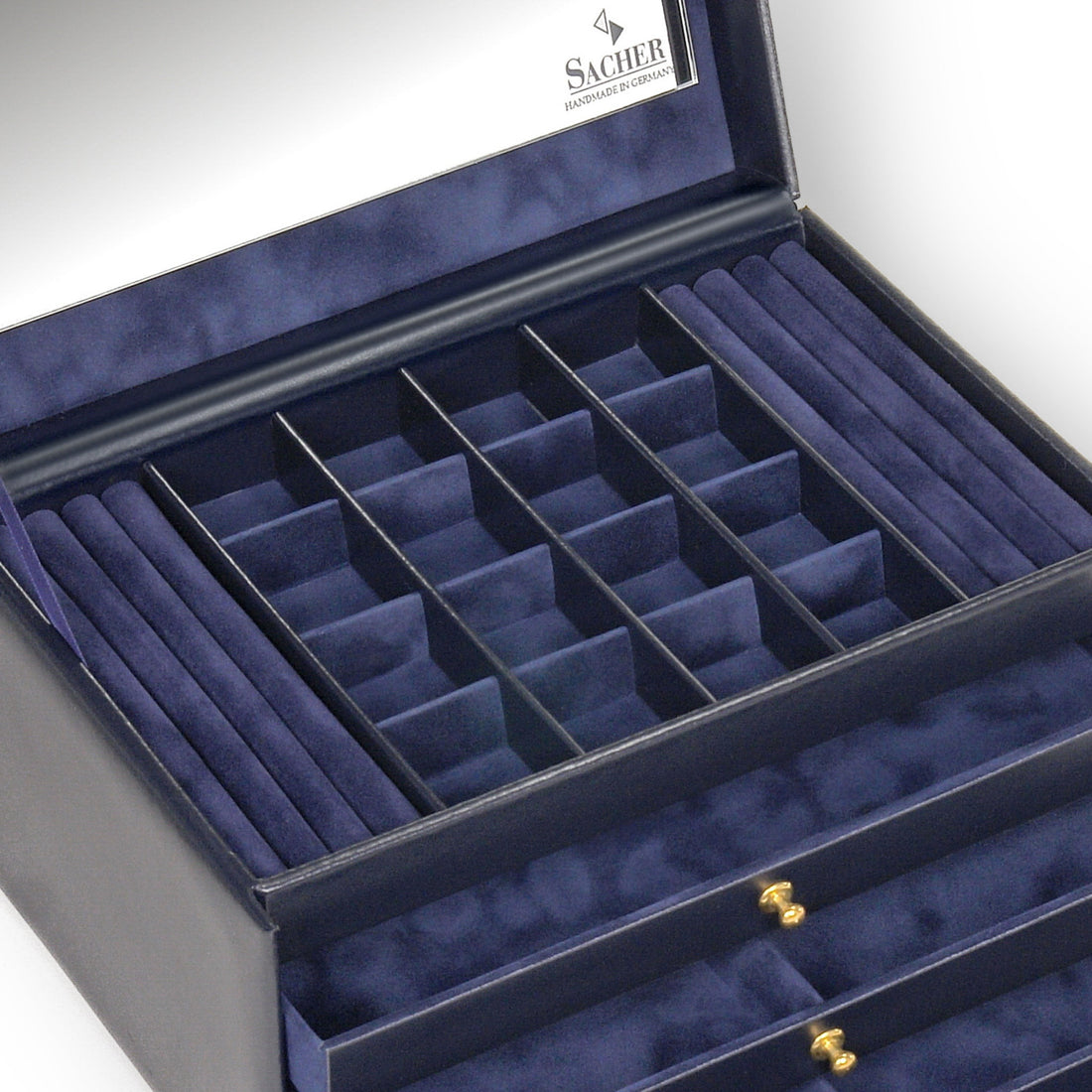 Jewellery box Lena acuro / navy (leather)