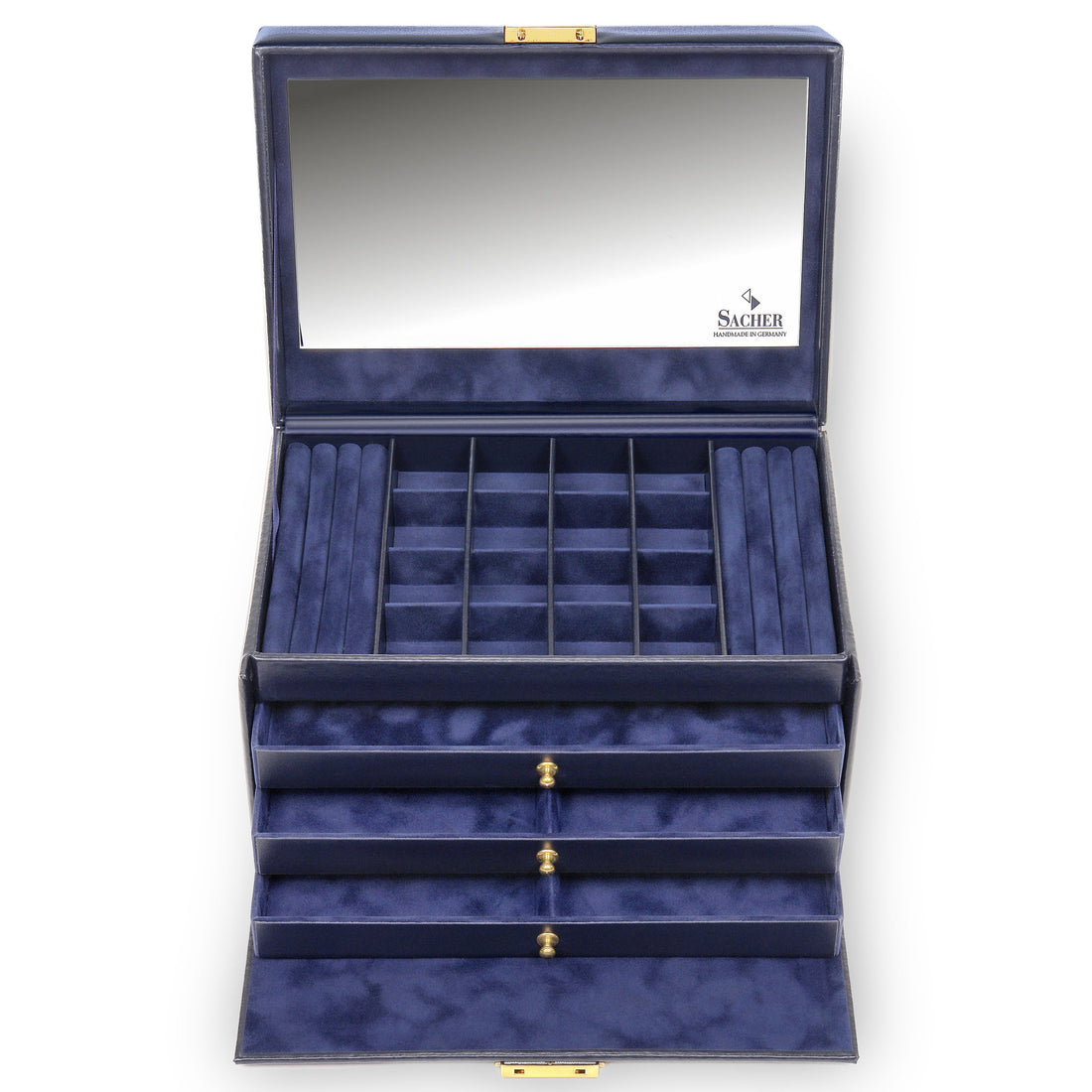 Jewellery box Lena acuro / navy (leather)