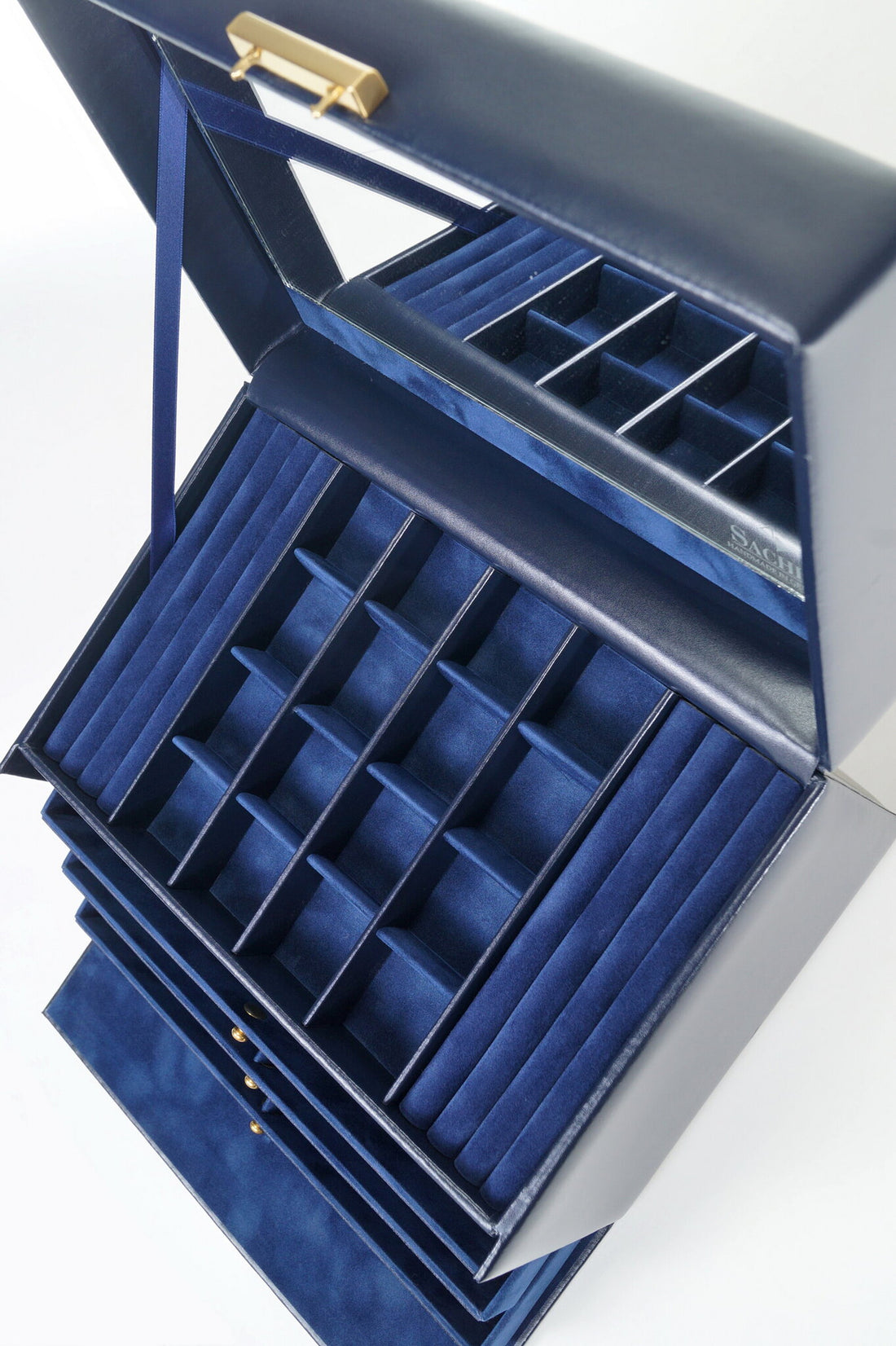 Jewellery box Lena acuro / navy (leather)