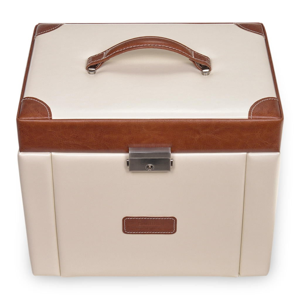 Maxima travel / cream jewellery box