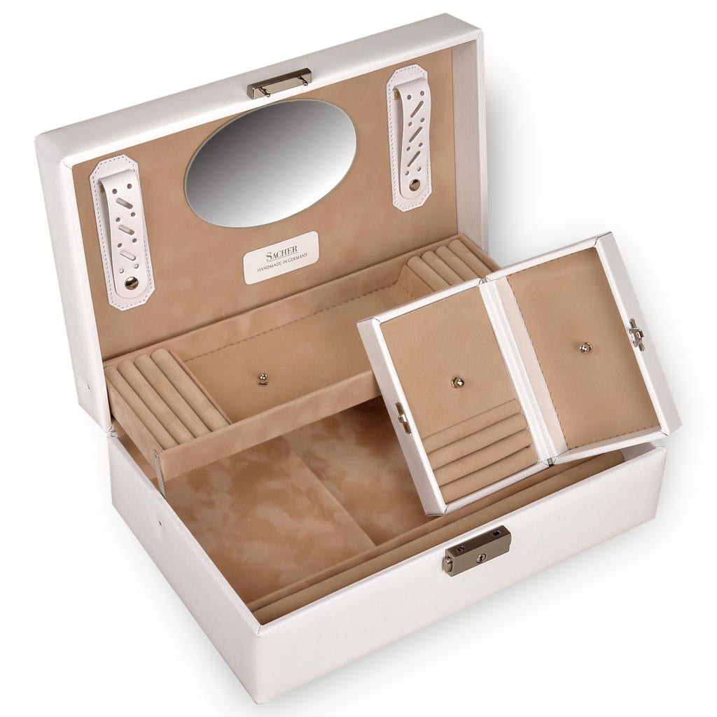 Top module with travel case VARIO vario / white (leather)