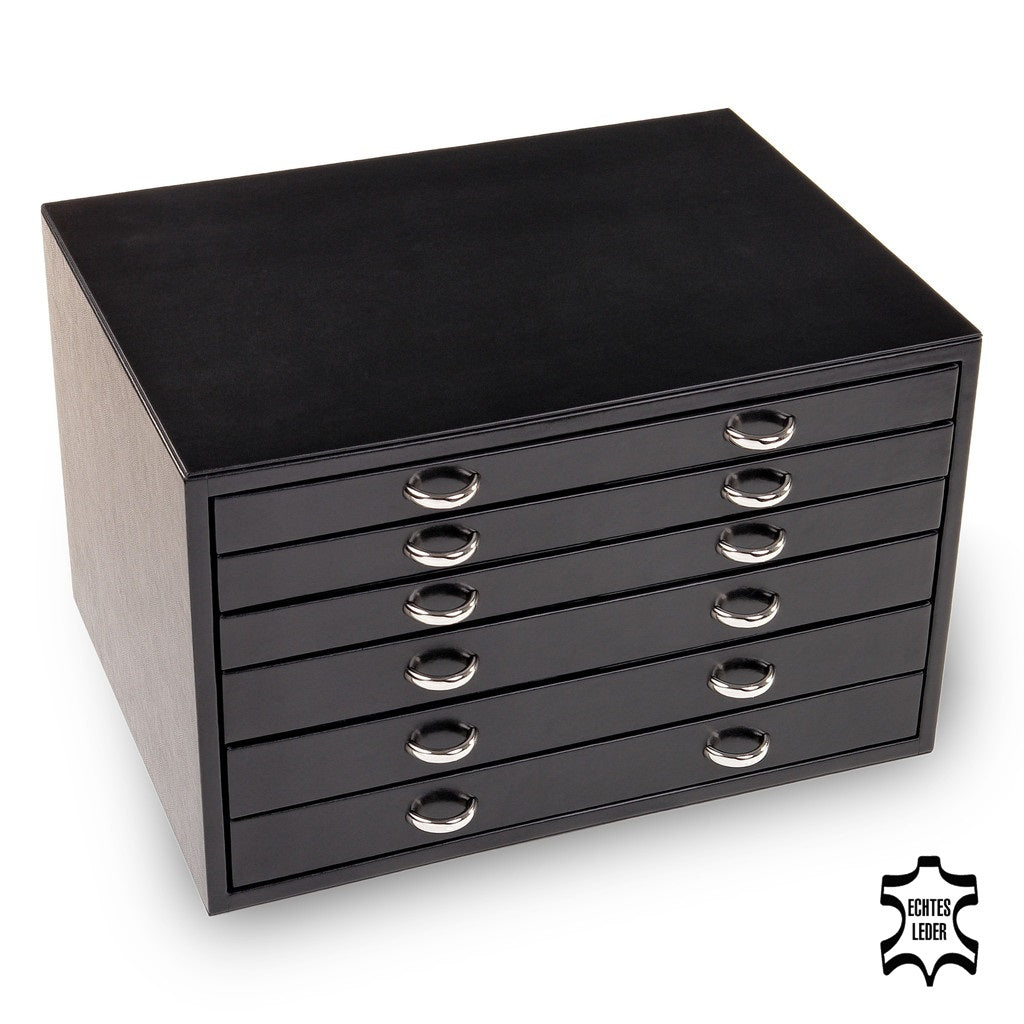 Jewellery chest Grand VARIO vario / black (leather)