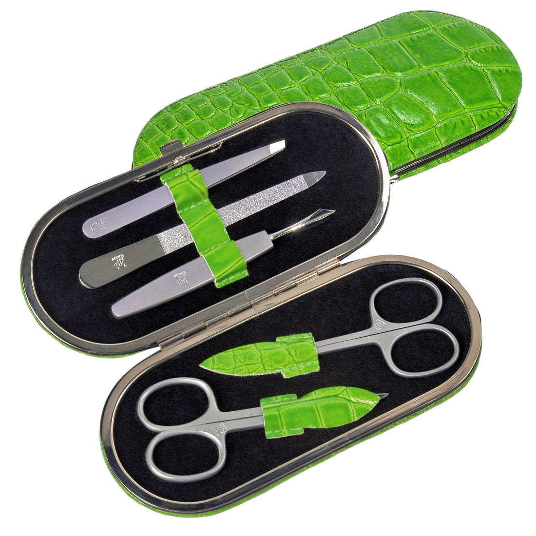 5-piece manicure case Manikürenset / apple (leather)